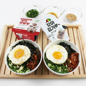 [SET] 정옥 꼬막비빔밥 세트 (꼬막장+김+참기름+즉석밥2)
